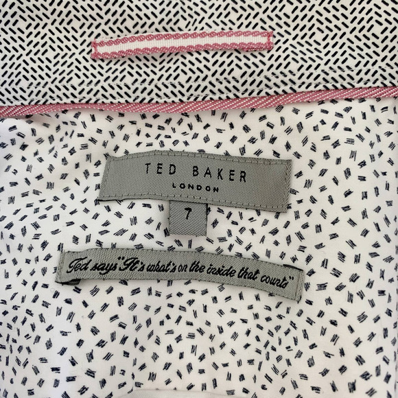 Ted Baker London Crazee White Button Down Shirt 7 - Picture 9 of 15